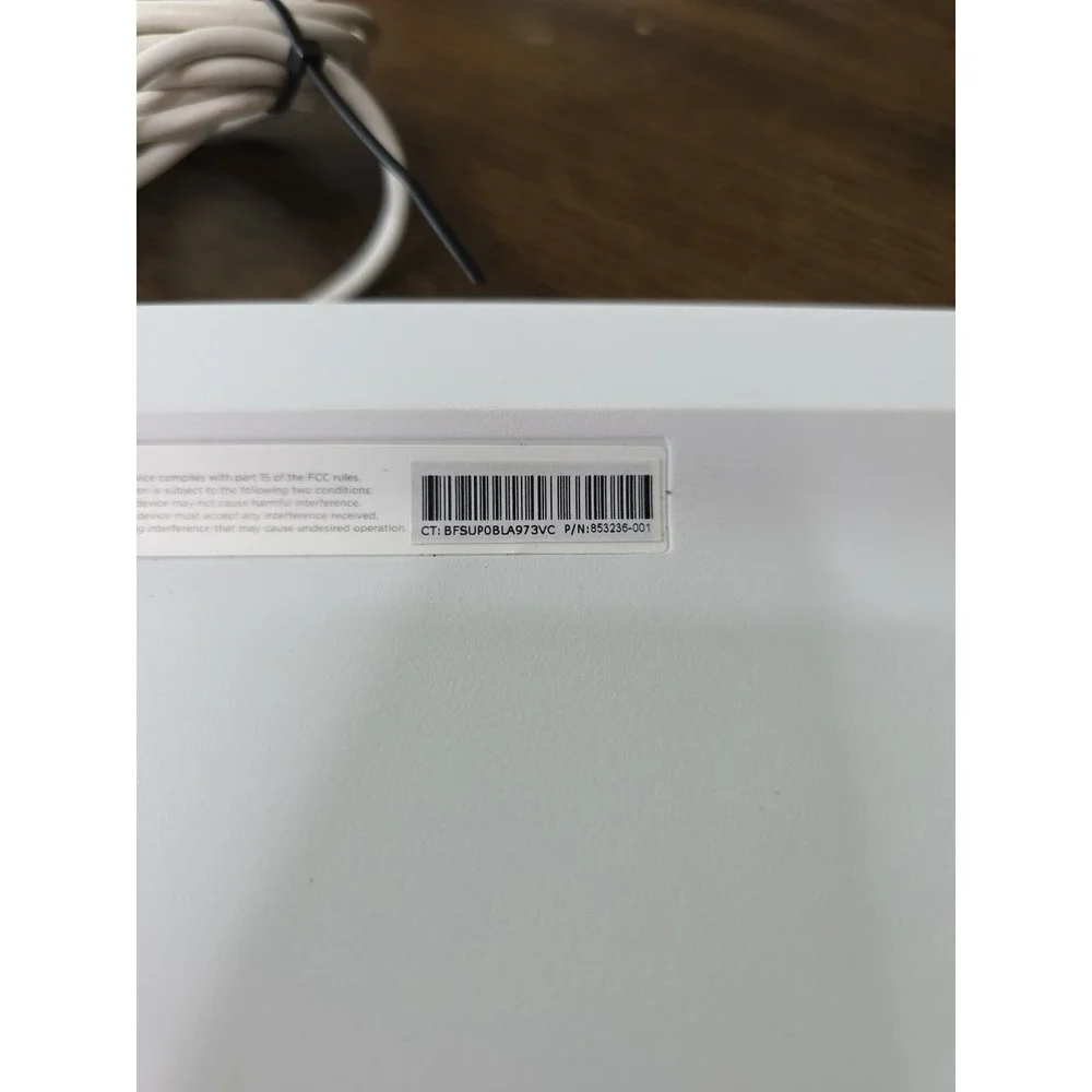 HP‎ KBAH21 USB Wired Super Slim Thin White PC Keyboard Lightweight Z1